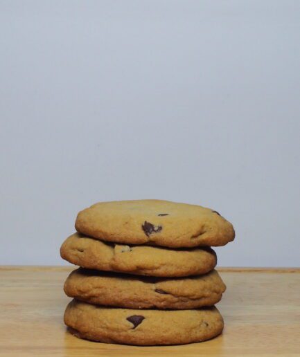 Chocolate Chip Cookies Stacked